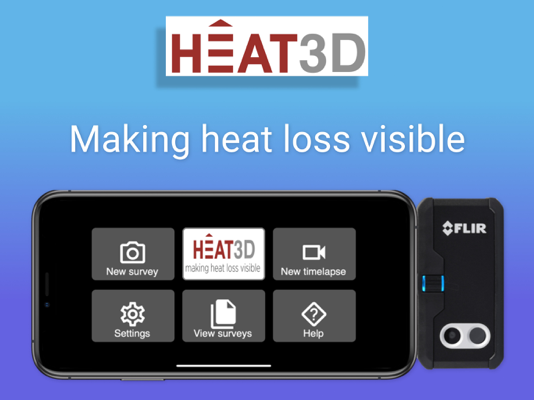 HEAT3D app on iPhone
